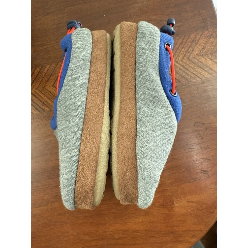 Lands End NASA Space Rocket Slippers Size 11 Big Kids house shoes slip ons